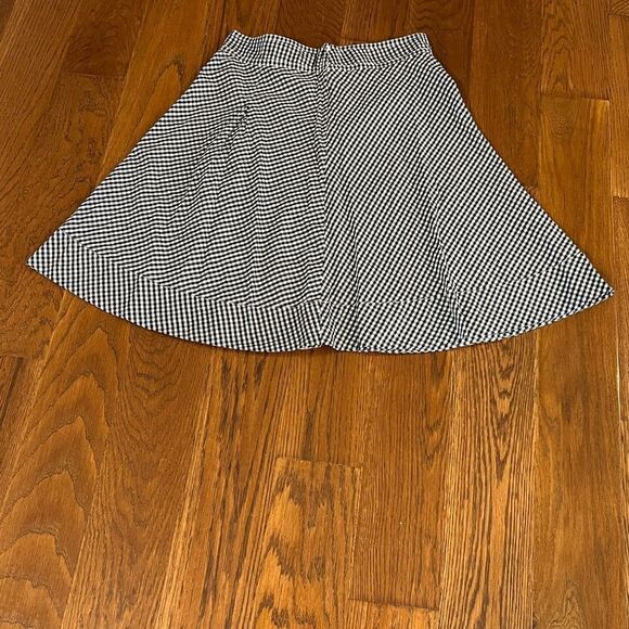 Gorgeous black & white gingham H&M midi skirt size 10 - Picture 3 of 7